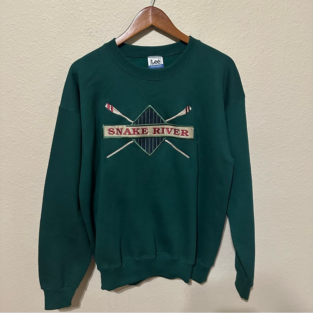 Vintage Lee Sport Snake River Embroidered Sweatshirt